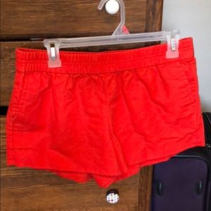 J crew boardwalk pull on shorts orange size 8